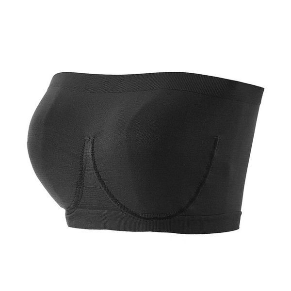 Bustiers Korsetts Nahtloser Bandeau-BH Dessous ohne Träger Trägerlose Tube-Top-BHs für Frauen Große Größe Crop Sexy Unterwäsche