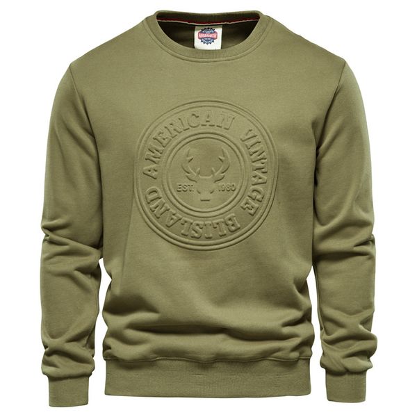 

aiopeson streetwear printed sweatshirts men casual solid color cotton pullover s hoodies autumn winter warm hoodie 220803, Black
