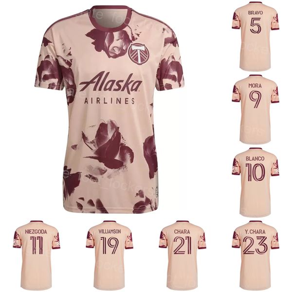 Club MLS Portland Timbers 30 Maglie Santiago Moreno FC Calcio 11 Jaroslaw Niezgoda 22 PAREDES 23 Yimmi Chara 25 Bill Tuiloma 27 Dairon Asprilla Maglia da calcio Kit