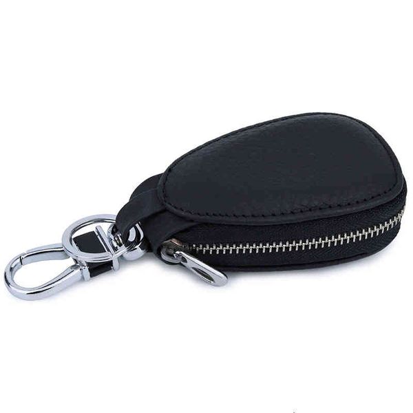 

wallets handbags fashionable leather car key bag universal men's waist trailer remote control chain, Red;black