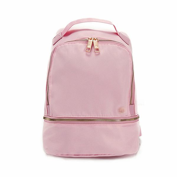 

backpack lulu yoga sports sacks bags high-end fashion metal zipper schoolbag sack bag tihp
