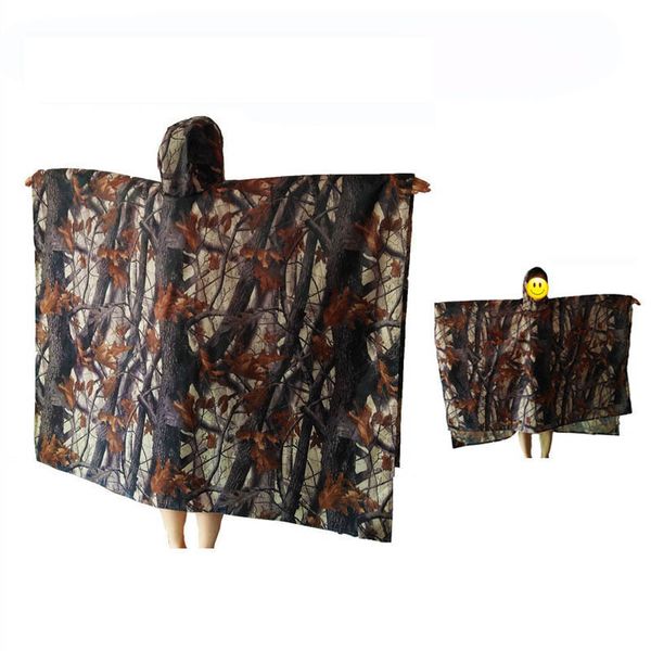 

3 in 1 raincoat backpack rainwear rain coat hood hiking cycling rain cover poncho waterproof tent outdoor camping tent mat cx220406