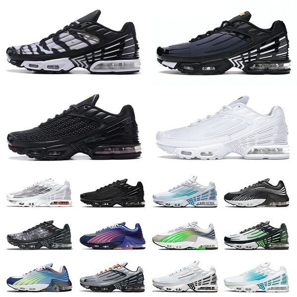 

tn 3 iii tuned plus 2 designer running shoes authentic for mens womens big size us 12 wolf grey obsidian multi all black graphic prints spor