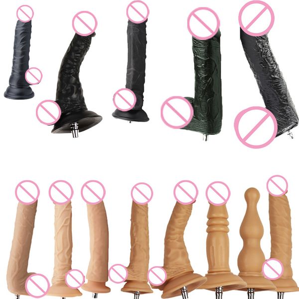 Fredorch 19 Tipos Dildo Máquina de amor Masturbação Sexy Product Vac-U-Lock Anexos para mulheres e homens