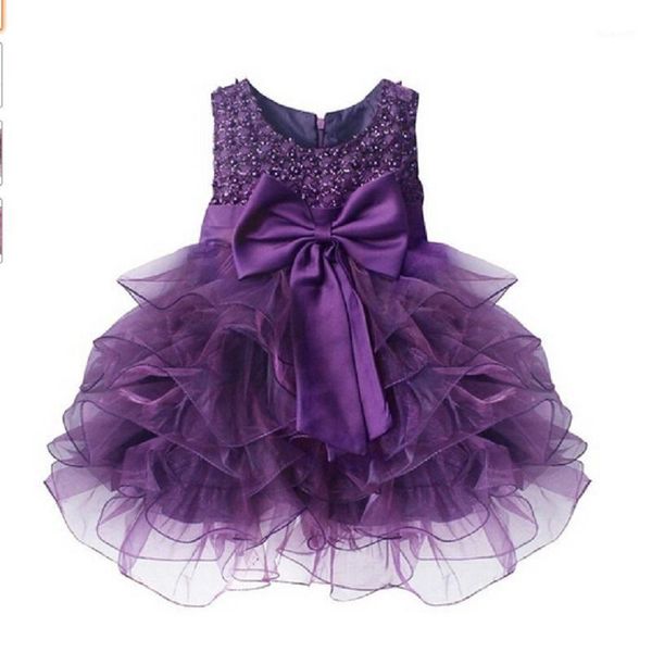 

girl's dresses wholesale- est infant baby girl birthday party baptism christening easter gown toddler princess dress for 0-2 years, Red;yellow