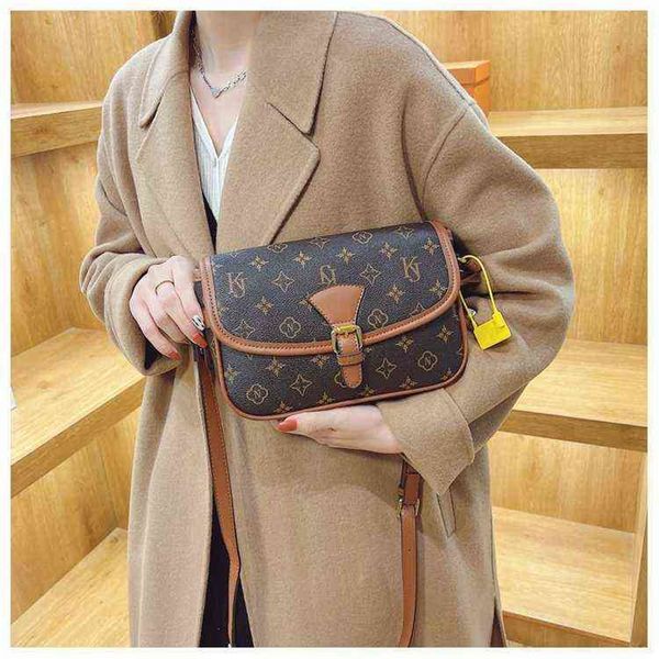 

light luxury old flower fashion printed single winter net red super fire messenger 61% off sell online