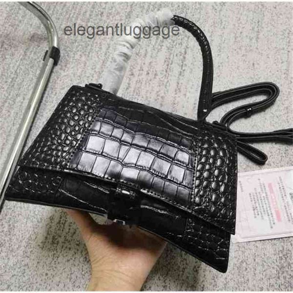 

trendy handbags fashion balencaigaass home designer version leathe italy hourglasss b crocodile paern high jkoj