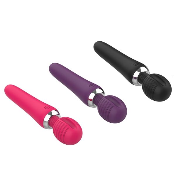 Erwachsene Massagegerät weibliche Vibration wasserdicht USB wiederaufladbar G-Punkt-Dildo Silikon Zauberstab Vibrator Spielzeug