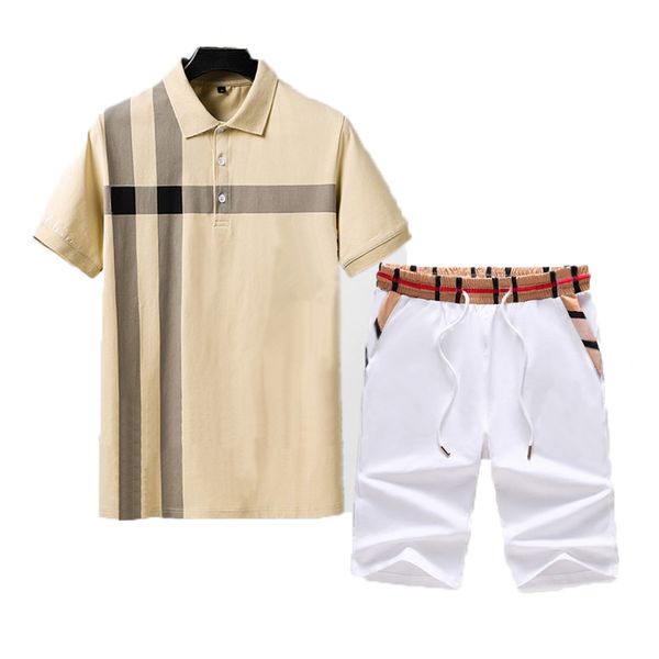 

summer designer women tracksuits t shirt suits fashion men womens letters short sleeve lapel piquÃ© cottons active clothing cotton tshirts s, Gray