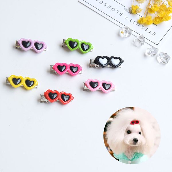 

pet love hairpin small cat dog headwear dog apparel accessories peach heart hairpins wholesale 1222756