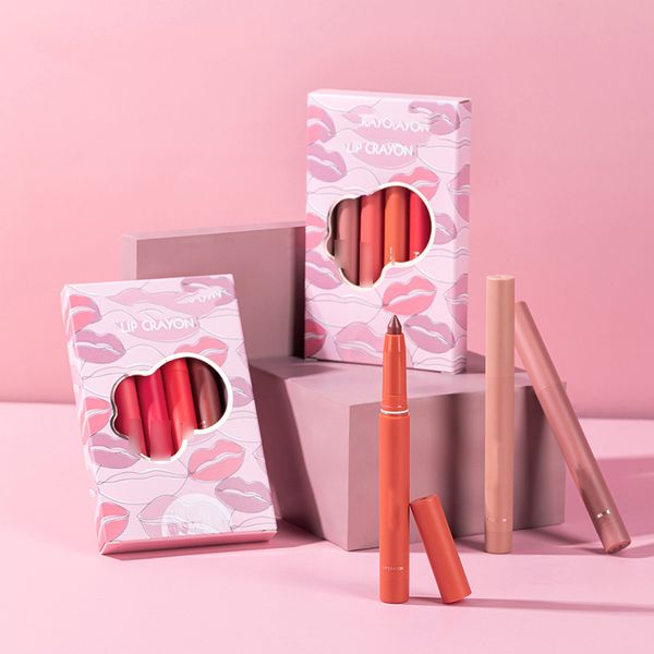 

2 in 1 matte lipstick 6pcs/set selling lipliner lip gloss waterproof lipcrayon long lasting lip stick lip-stain lip-glow lip-balm lips makeu