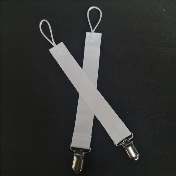 Suporte de chupeta universal em branco para sublimação com clipes chaveiros chaveiro transferência térmica materiais de impressão