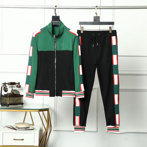 

fashion designer men tracksuit set long sleeved sportswear casual sweatshirts sweat suits letter print sweatshirts jackets and pants track s, Gray
