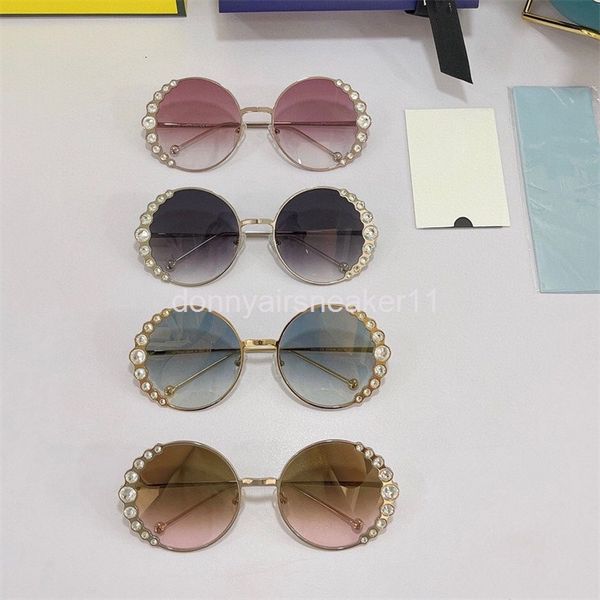 

sunglasses f female style star same fashion personalized diamond inlaid large round frame sunglasses ff0324, White;black