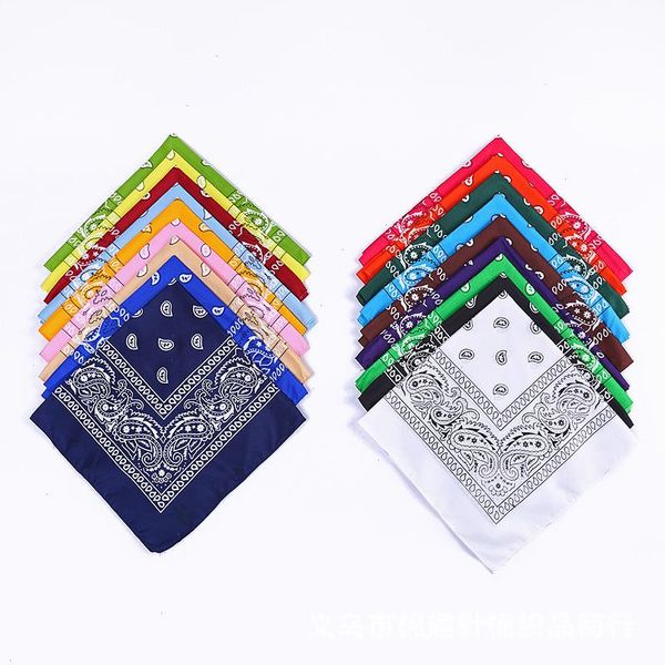 

18 colors hijab scarf women men bandana square female sports head fashion headwear pasiley hair tie band, Blue;gray