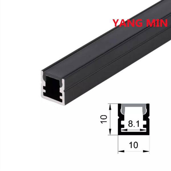 Balkenlichtgehäuse China Professional maßgeschneiderte schwarz eloxierte lineare Kanal-LED-Aluminium-Extrusionsprofile für Streifenlicht