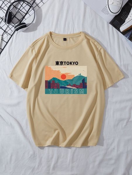 

men building & japanese letter graphic tee r4hd#, White;black