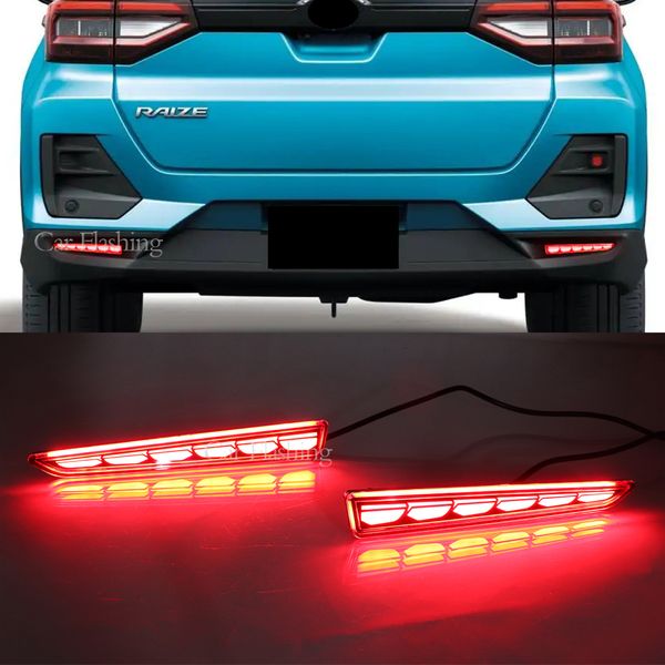 1 Conjunto de Luz de Nevoeiro Traseira LED de Iluminação Automática Para Toyota Raize 19-22 Tanto-Custom Brake Light Rear Bumper Light Decoration Lamp