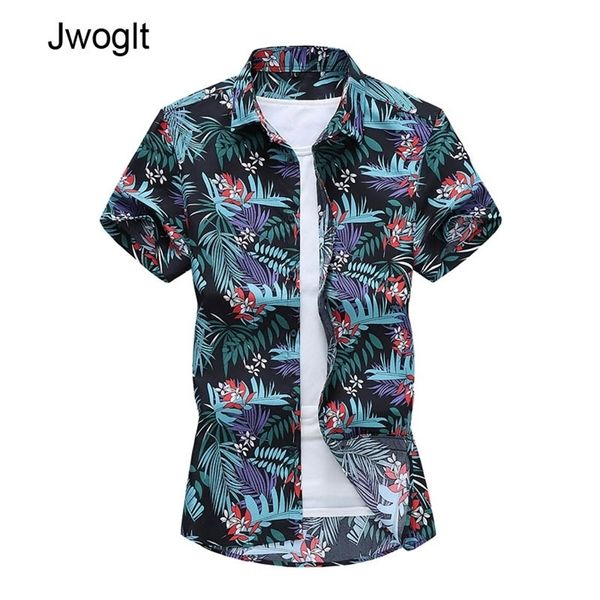 45KG120KG NOVA marca de moda de verão masculino Men com manga curta Men Shirts Hawaiian Shirts Social Plus Size 5xl 6xl 210412