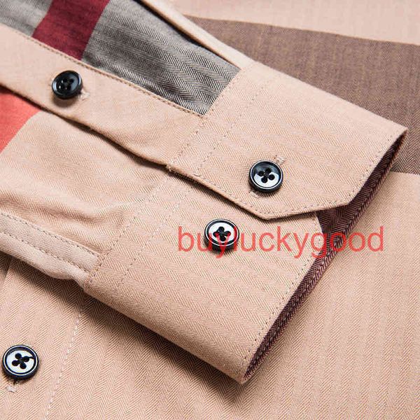 

brand good hoodies . autumn 2023 long sleeve casual shirt men's business light luxury high-end plaid, Black