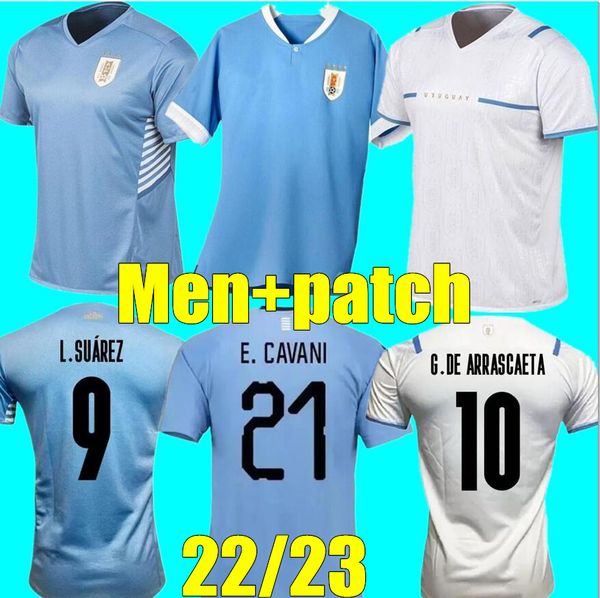

2022 uruguay soccer jersey men 22/23 home .suarez e.cavani shirt d.godin away national team football uniforms, Black;yellow