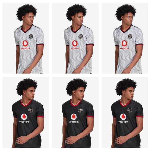 

2022 2023 orlando pirates soccer jersey 22 23 away jaune noir africa mosele o pule maillot de football mabasa lorch nyauza monyane camiseta, Black;yellow