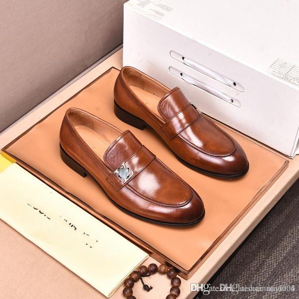 A4 Männer Atmungsaktive Slip-On Casual Loafers Marke Formale Business Kleid Schuhe Herren Prom Party Hochzeit Flache Schuhe Größe 38-45