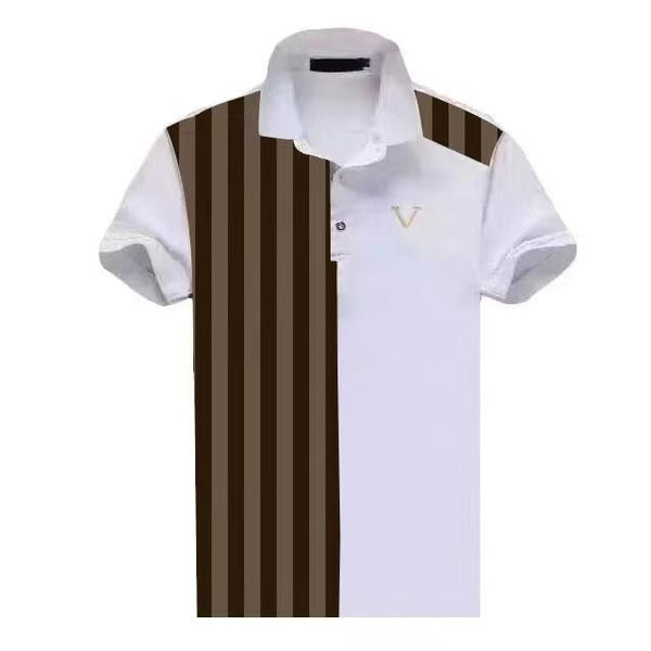 

202ss summer luxury designer brand men's polos shirts men short sleeve t-shirt original single lapel shirt men's tees polos packag, White;black