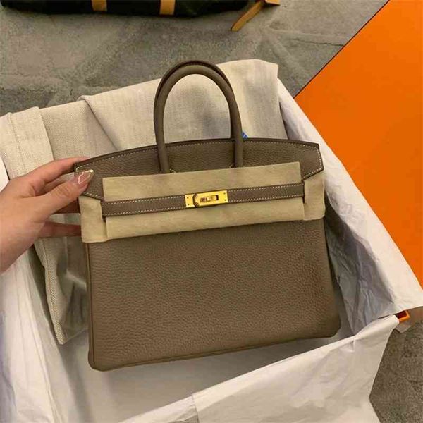 

designer handbags herme birkins bags women's bag red same leather high-capacity handbag leather platinum bag woman's leisure