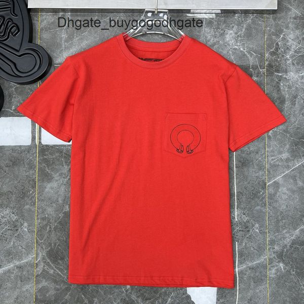 

summer luxury mens t shirts fashion ch brand men sanskrit letter t-shirt horseshoe cross designer tshirts man hip hop sweater women classic, White;black