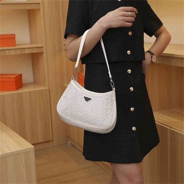 

32% off 20% off 2022 trend fashion design bags trendy spring and summer foreign style women's minority underarm shoulder rhinestone mes