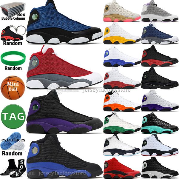 

brave blue red flint bred hyper royal 13 13s mens basketball shoes court purple del sol houndstooth black cat he got game chicago men sports