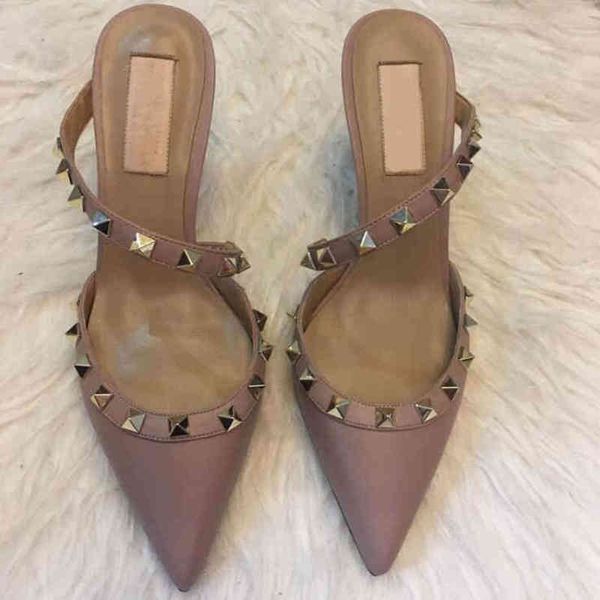 

designer pointed stiletto sandals ladies high heeled size 35-43 jzew, Black