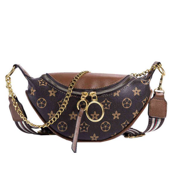 

premium bag fashion cross women's versatile ins waist bag niche chain chest bag 220628