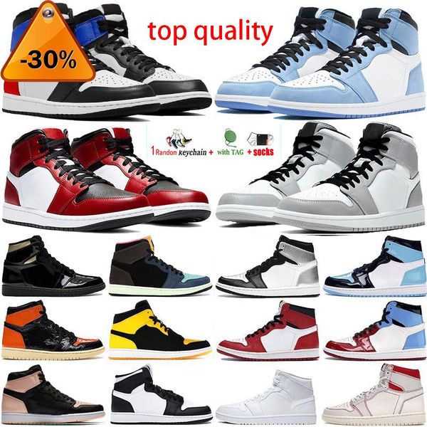 

jumpman 1s basketball shoes university blue dark mocha unc light smoke grey hyper chicago bred royal silver toe shadow twist men