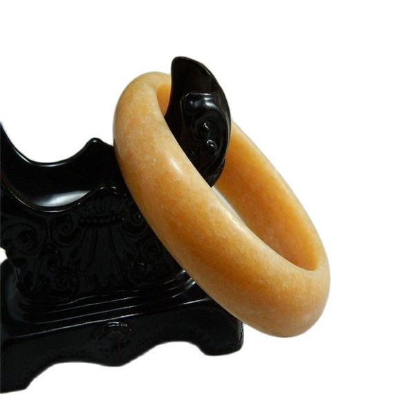 

wholesale natural huang jades bracelets 62mm inner diameter bangle, Silver