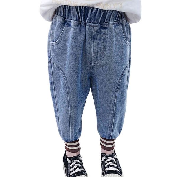 

baby girl jeans patchwork toddler jeans casual style jeans baby girl spring autumn girls clothes 210412, Blue