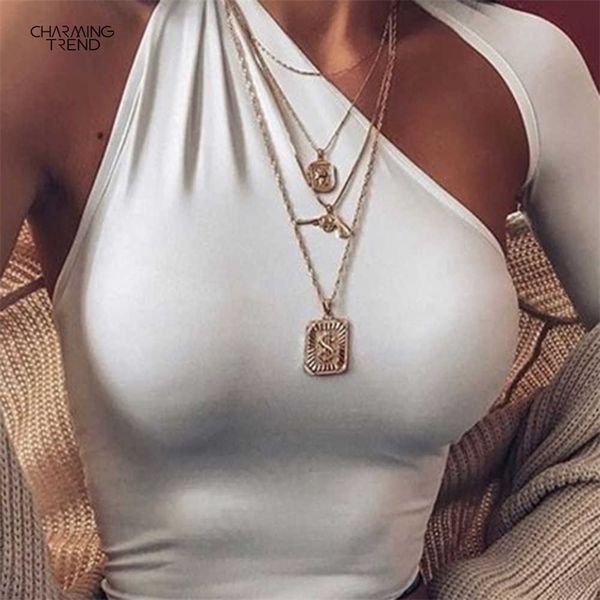 

women bodysuit summer fashion casual body for female tshirt slim 210702, White