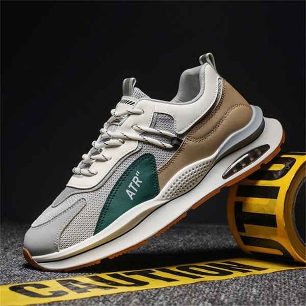 

2022 new chunky sneakers men fashion casual leather upper height increased platform shoes trend cool shoes running shoes