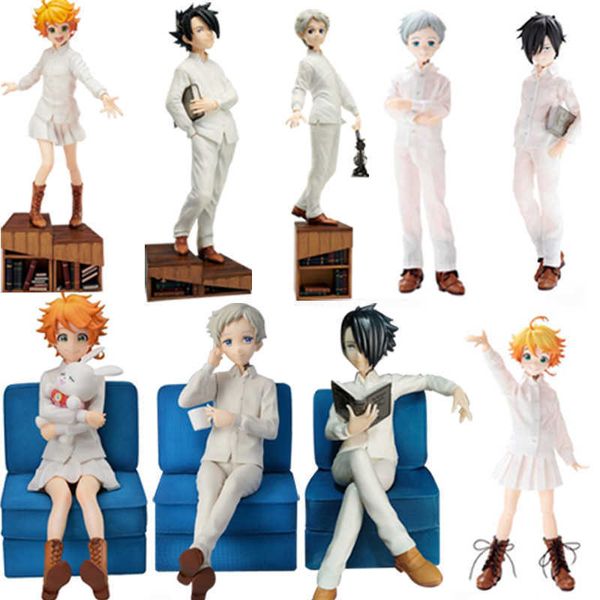 

huiya01 anime sega pm the promised neverland emma norman ray pvc action figure toy the promised neverland figural collectible model doll q07