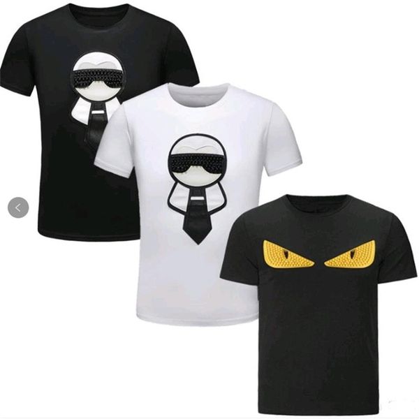

2022 men's designer t-shirt summer embroidered men t-shirt alphab291f, White;black
