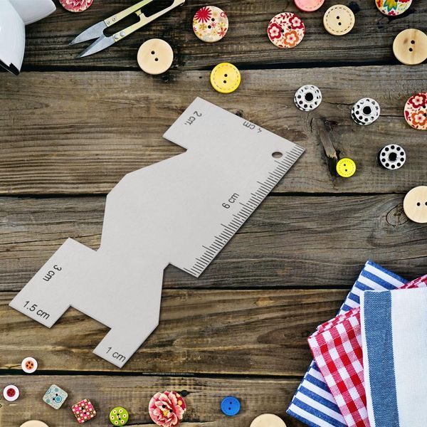

1 10 50 100pcs metal measuring gauge quilting ruler sewing tool accessory