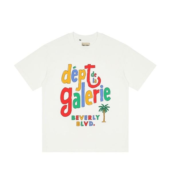 

gallerydept designer shirt ouyang tee nana's same hand-painted color letters short sleeve t-shirt men's and women's fashion, White;black