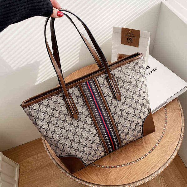 

r bags for women commuter versatile high-capacity shopping fashion simple printed one tote