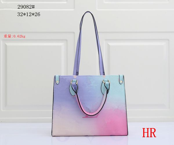 

2022 designer tote bag special gradient handbag spring and summer large capacity shopping bags lady coin purse jacquard shoulder strap shoul