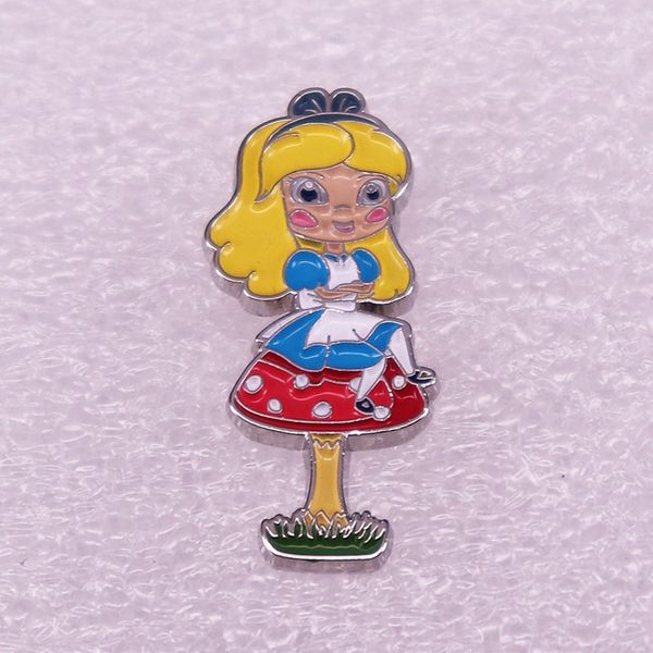 

cute anime movies games hard enamel pins collect metal cartoon brooch backpack hat bag collar lapel badges women fashion jewelry s60148, Blue