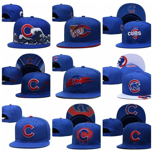 

10 styles fashion brand cubs snapback casquettes chapeus baseball caps whole sports hip-hop hats for men women258n, Blue;gray