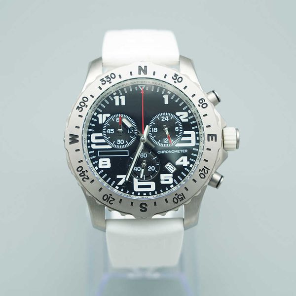 

watch luxury mens japan super quartz endurance pro chronograph 44mm avenger hurricane white rubber strap steel case 1884 men watches hardex, Slivery;brown
