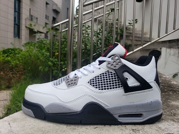 

shoes with 4s lightnings thunder grey red black white oreo yellow outdoor sports sneakers