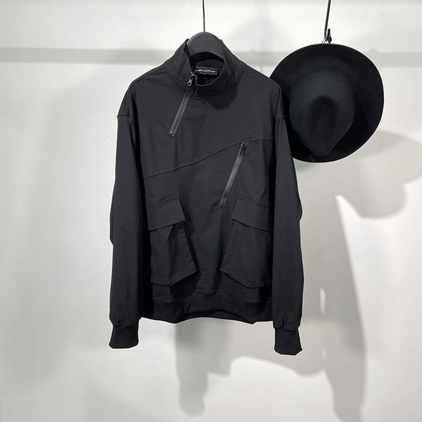 

cha002 street & arcade pullover multi pocket work clothes sweater and autumn winter sweatshirts fashion personality style trend men's h
